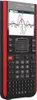A Texas Instruments TI-NSpire CX II-T CAS graphing calculator is shown from a slightly angled front view against a black background. Voir les images du produit