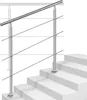 Jopassy ringhiera per scale 150cm 3 bretelle in acciaio Anteprima dell’immagine prodotto 1