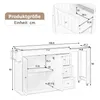 okwish Isola da cucina mobile con piano di lavoro Anteprima dell’immagine prodotto 7