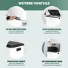 eluno Abfalleimer, Treteimer - 2 Fächern mit je 15 Liter Produktbild-Vorschau 5