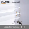 HOMCOM Armoire murale salle de bain avec miroir, 60 x 75 Voir les images du produit 3