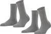 FALKE Happy damessokken (2-pack), katoen, lichtgrijs (light Produktbild-Vorschau 1