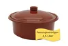 Ton-Cocotte mit Deckel - 4,5 Liter– Glasierter Schmortopf Produktbild-Vorschau 1