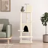 vidaXL Kratzbaum mit Sisal-Kratzsäulen Creme 154 cm Produktbild-Vorschau 2