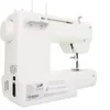 A white sewing machine is shown from a side angle. Produktbild-Vorschau