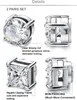 Diamday 2 Paare Edelstahl Magnetisch Ohrstecker für Herren Produktbild-Vorschau 2