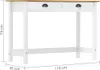 vidaXL Konzolový stolek Hill se 2 zásuvkami 110x45x74 cm Náhled obrázku produktu 6