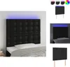 vidaXL LED Kopfteil Schwarz 80x5x118/128 cm Kunstleder -  Produktbild-Vorschau 1