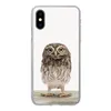 MuchoWow® Handyhülle Schutzhülle Hülle für iPhone X Eule - Produktbild-Vorschau 1