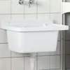 "2026 Promotion" Ausgussbecken Wandmontage Weiß 50x35x24 cm Produktbild-Vorschau 1