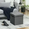 HOMCOM Sitzhocker mit Stauraum Sitzwürfel Hocker mit Produktbild-Vorschau 2