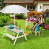 Relaxdays Kindersitzgruppe für draußen, Garten Picknickbank Produktbild-Vorschau 3