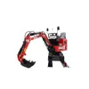 A red and black mini excavator is shown against a white background. Produktbild-Vorschau