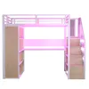 Flieks Etagenbett Metallbett 90x200cm mit Schreibtisch und Produktbild-Vorschau 12