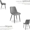 Lot de chaises de salle à manger Monroe aspect velours - Voir les images du produit 3