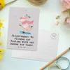 Mr. & Mrs. Panda Postkarte Skispringen Kunstflug - Grau Produktbild-Vorschau 3