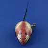 A wind-up tin toy mouse on a blue background. Produktbild-Vorschau