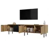 Merax TV Lowboard mit 3 Türen und 2 Schubladen, TV Schrank Produktbild-Vorschau 13