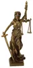 Figurine décorative en bronze - Modèle Justitia 20 cm - Voir les images du produit 1