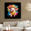 MuchoWow® - Leinwandbilder - Graffiti - Sommer - Schwein - Produktbild-Vorschau 5