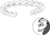 925 Sterling Silber verdrehte Ohrmanschette Ear Cuff Produktbild-Vorschau 1