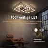 Lampada da soffitto a LED, nera, 65 cm, moderna lampada di Anteprima dell’immagine prodotto 3