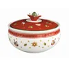 A Christmas-themed sugar bowl with a lid. Produktbild-Vorschau
