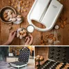 Adler AD 3039, 24 Waffel(n), Weiß, Bakelit, 1600 W, 220 - Produktbild-Vorschau 7