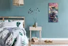 Dekor Leinwand Uhr Wandbilder Quarz 30x60 Wellen Meer Segel Produktbild-Vorschau 4