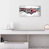 DEQOART Glasuhr 60x30 cm Zahlen 'Graffiti-Handschlag' Produktbild-Vorschau 3