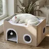 Relaxdays, rifugio per gatti, dimensioni: 34 x 60 x 40 cm, Anteprima dell’immagine prodotto 7