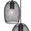 Hängeleuchte, 6-Flammig, Gitter, schwarz, 75 cm Produktbild-Vorschau 15