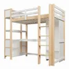 Łóżko piętrowe Flieks 90 x 200 cm z biurkiem i półką, łóżko Podgląd zdjęcia produktu 10