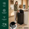 Cubo de basura Eluno, capacidad de 58 litros, 3 Vista previa de la imagen del producto 4