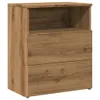 vidaXL Nočné stolíky 2 ks. Artisan dub 50x32x60 cm materiál Náhľad obrázku produktu 4