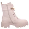 Laufsteg München Schnürstiefel Beige Produktbild-Vorschau 3