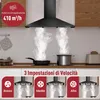 Cuffia di aspirazione LEVIVO 90 cm per ricircolo ed Anteprima dell’immagine prodotto 2
