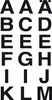 HERMA Letters 20x20mm A-Z weatherproof film transp.black 2 Produktbild-Vorschau 1