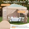 Sekey Faltpavillon 3x3 mit 4 Seitenwänden und mit 4 Produktbild-Vorschau 6