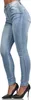 Tazzio Damen Skinny Fit High Waist Jeans F101 (Hellblau, Produktbild-Vorschau 4