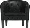vidaXL Clubsessel Schwarz Kunstleder Produktbild-Vorschau 3
