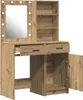 A makeup vanity table with a mirror and storage. Náhľad obrázku produktu