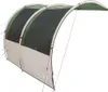 A freestanding tarp structure with a curved roof and two arched sections, shown against a white background. Anteprima dell’immagine prodotto