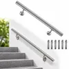 Mucola Treppengeländer SilberØ 4,2 cm Wand Geländer Produktbild-Vorschau 1