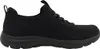 A side view of a black Skechers sneaker. Voir les images du produit