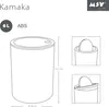 MSV Salle de bains Série "ASPEN" Poubelle de toilette Voir les images du produit 1