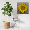 Leinwandbild Gelbe Sonnenblume 40x40 Feeby Gelb bild für Produktbild-Vorschau 2
