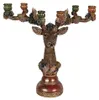 Clayre & Eef kaarsenhouder, hartvormig, 51x21x50 cm, bruin, Productafbeelding-voorbeeld 1