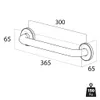 Tiger Libra Safety Haltegriff 30 cm Edelstahl gebürstet, Produktbild-Vorschau 4