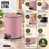 Urban Living Treteimer Toulon - blush rosa - 5L - Metall Produktbild-Vorschau 5